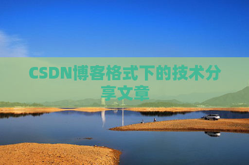 CSDN博客格式下的技术分享文章